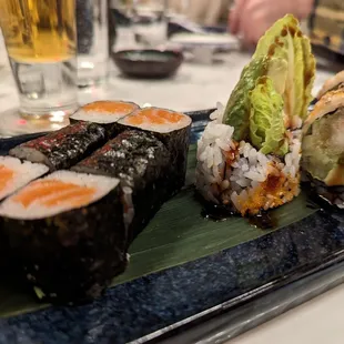 Salmon roll and Shrimp Tempura roll