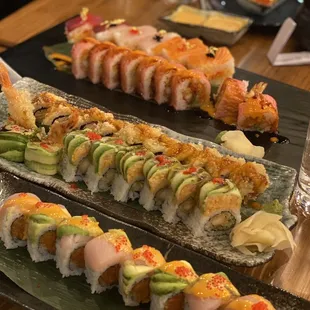 sashimi, sushi and sashimi, sushi, food