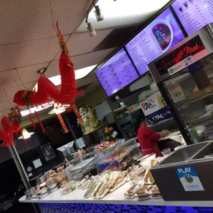 Inside the restaurant