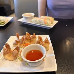 Crab ragoos spring rolls