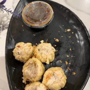 a plate of food on a table