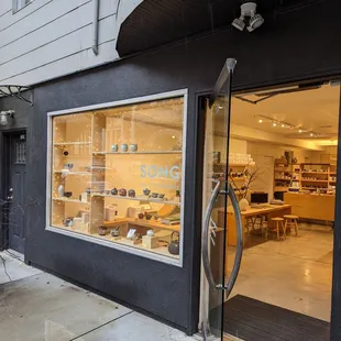 the storefront of the store