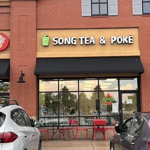 the front of the store
