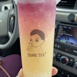 Four Seasons Lychee Green Tea w/ Lychee Jelly