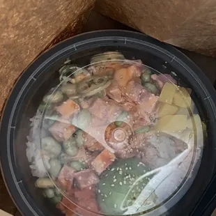 Volcano bowl to go