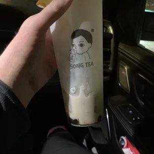 Dirty brown sugar boba tea!