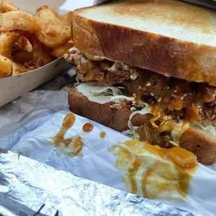 Handle with Karé and a side of small fries.