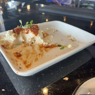 Baked goat cheese.