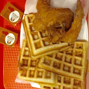 Waffles with wings for a strengthened morning!