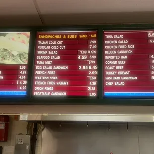 Menus