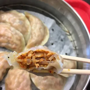 Kimchi dumpling, delicious!