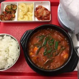 Kimchi Jjigae. (kimchi stew)