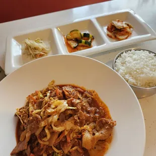 Spicy pork....delicious!