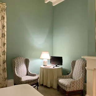 Comfy seating area...