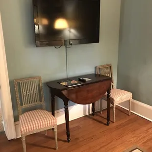 Two flat screens, one in each room...