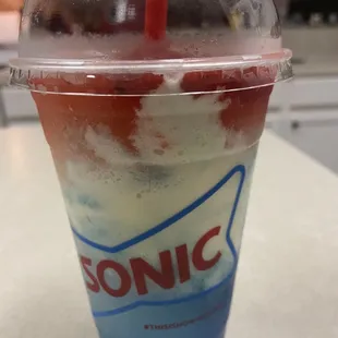 Red, White, and Blue Slush