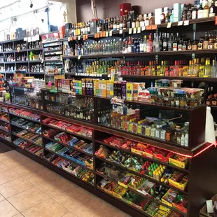a wide selection of liquor