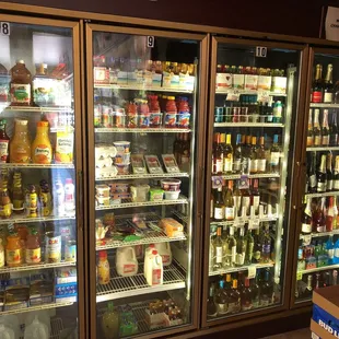 refrigerators with drinks