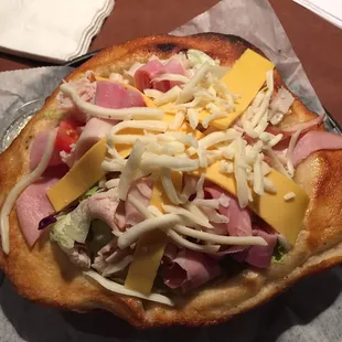 Bread bowl with Chef Salad. Tasty!