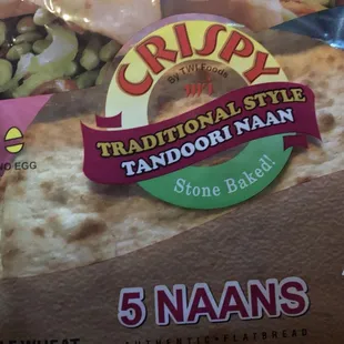 Fresh traditional style tandoori Naan