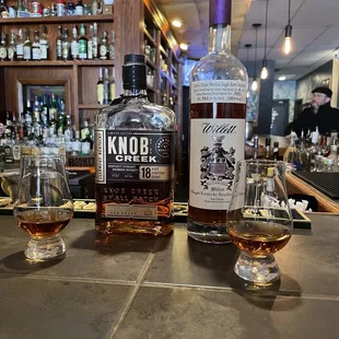 two glasses of whiskey