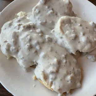 Sausage and gravy biscuits