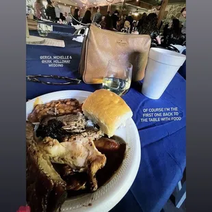 A guest instagramming her food!