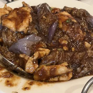 Chicken and eggplant