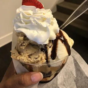 Our Cookie Dough Sundae!