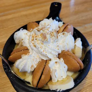 Beautiful and tasty banana pudding