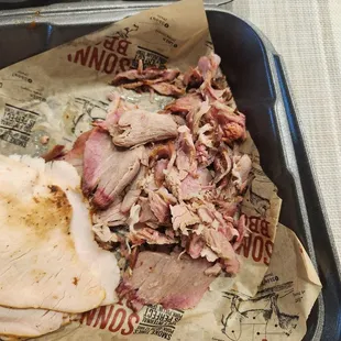 Pulled or Sliced Pork Smoked Turkey