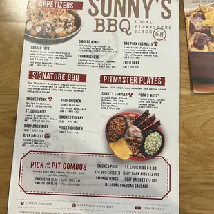 Menu sample
