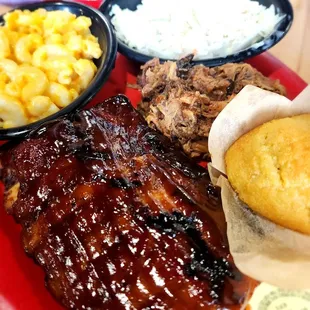 Pulled Pork &amp; Babyback Rib combo