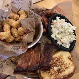 Dry ribs and wings