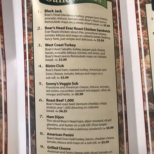 Sonny's is a good on-campus option while at the hospital!