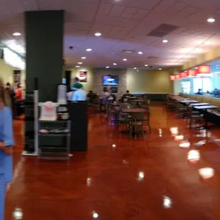 A view of the inside