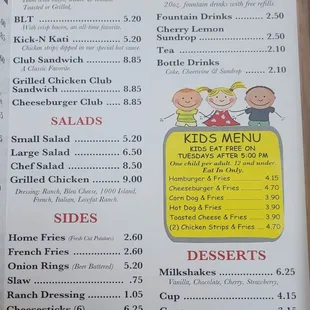 Lunch Menu