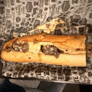 Cheesesteak with American