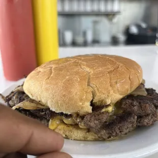 Double cheeseburger