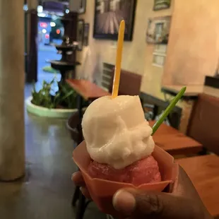 Blood orange and ginger sorbet