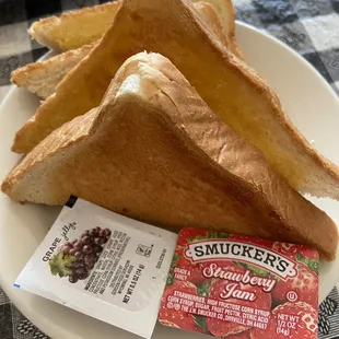 Side of white toast