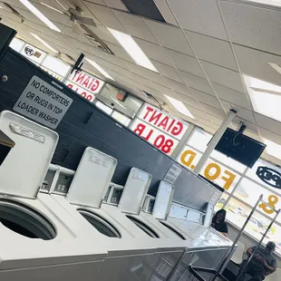 There are regular washers available. But these are best for regular clothes, and no comforters or rugs.