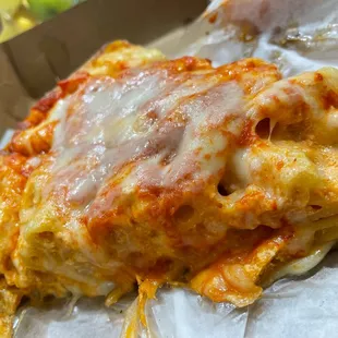 Famous Ziti Pie Slice