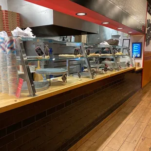 a view of the counter area