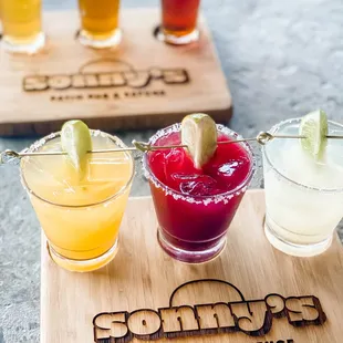 Margarita, Beer and Mimosa Flights ALL DAY.  EVERY DAY.