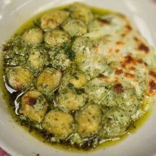 Gnocchi with added cream sauce