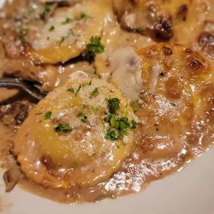Wild Mushroom Ravioli in Marsala Wine Sauce