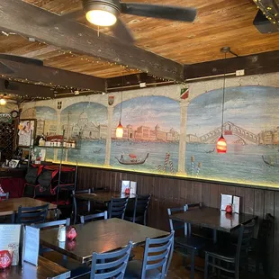 the dining area