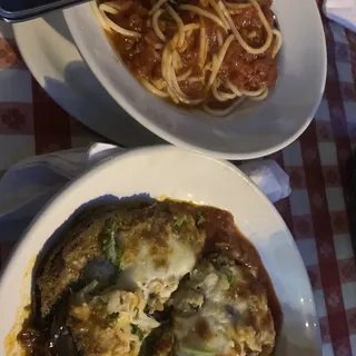 Eggplant Parmigiana Dinner Special