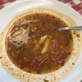 Homemade Minestrone Soup Lunch